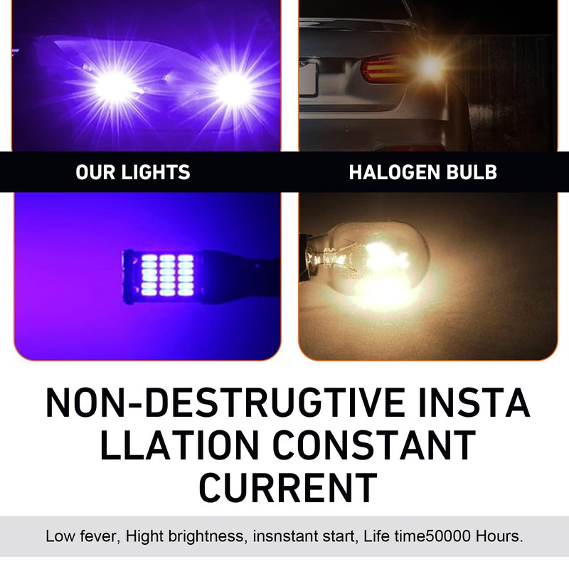 Bawkars 4PCS 921 LED Reverse Lights, 6500K High Brightness T15