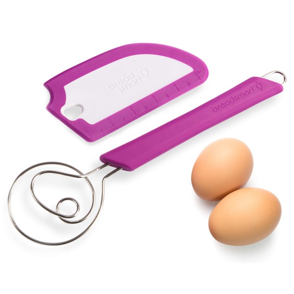 Breadsmart Artisan Bread Whisk and Bench Scraper Duo - Essential
