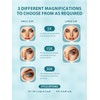 Macaki Hand Mirror, Double-Sided 1X/15X Magnifying Mirror with Handle, Acrylic,
