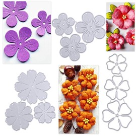 BOFUNX Set of 3 Cutting Dies Flowers Embossing Stencils Cutting Dies for DIY Scrapbooking Cards Craft Gift Home Decoration