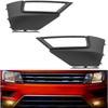 MotorFansClub 1 Pair Front Bumper Fog Light Lamp Grille Cover