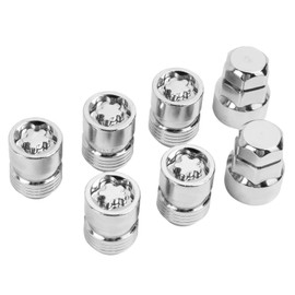 7PCS M12x1.5 Wheel Lock Lug Nuts Set Height 1.27" Cone Seat Replacement for Accord,Civic,CR - V,RSX,ES300H,Elantra - 12x1.5 Anti-Theft Tire Locking Lug