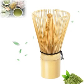 Matcha Bamboo Broom Matcha Whisk, Made of Bamboo Whisk with 100 Prongs, Matcha Whisk, Chasen, Traditional Tea Whisk for Japanese Tea Ceremony