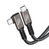 Thunderbolt 4 Cable (0.5m, L-Shape, Gun) Popolier USB4 Support [240W