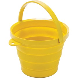 TRUSCO TORBY Folding Bucket, Yellow, 2.8 gal (8 L)