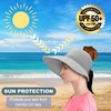 Straw Sun Summer Visor for Women, Female Wide Brim UPF