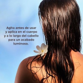 Yves Rocher Monoi de Tahiti DUO PACK Aceite corporal hidratación y brillo efecto destellante para cuerpo y pelo 2 piezas (100 ml CU)