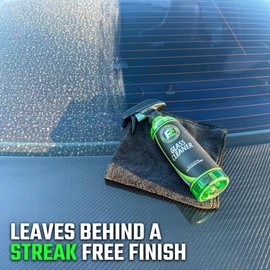 ExoForma Glass Cleaner - Streak Free Window & Glass Cleaner | Crystal Clear Finish | Safe On Window Tint, Nav Screes, Mirrors & More | 128 oz