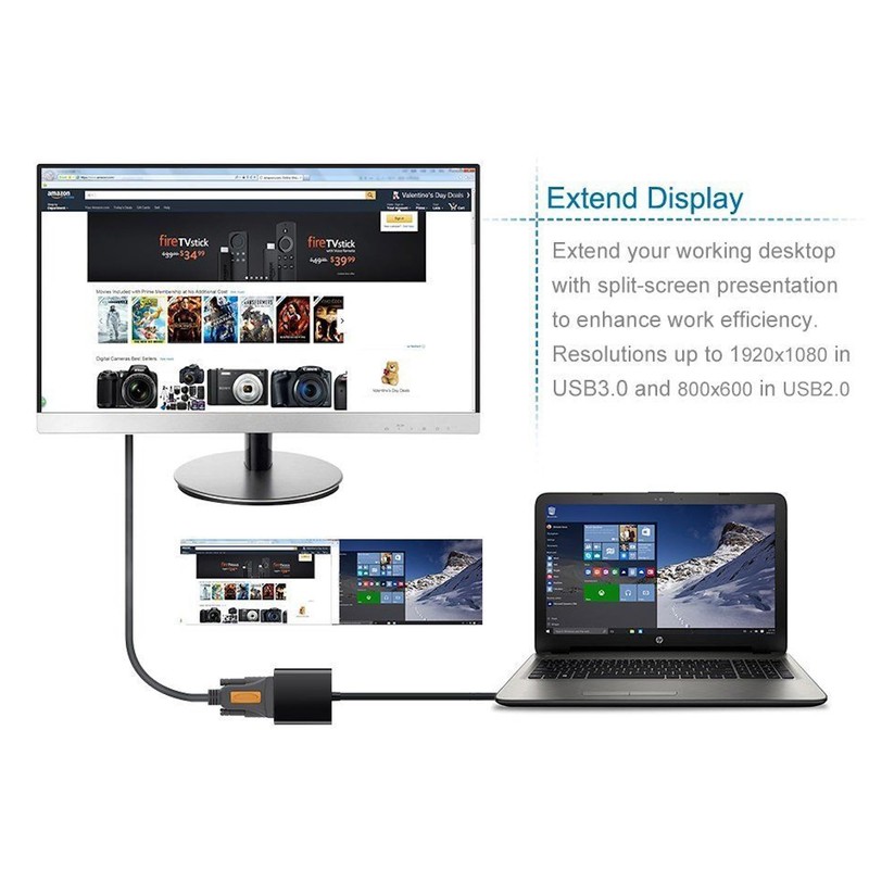 USB to VGA (Black)