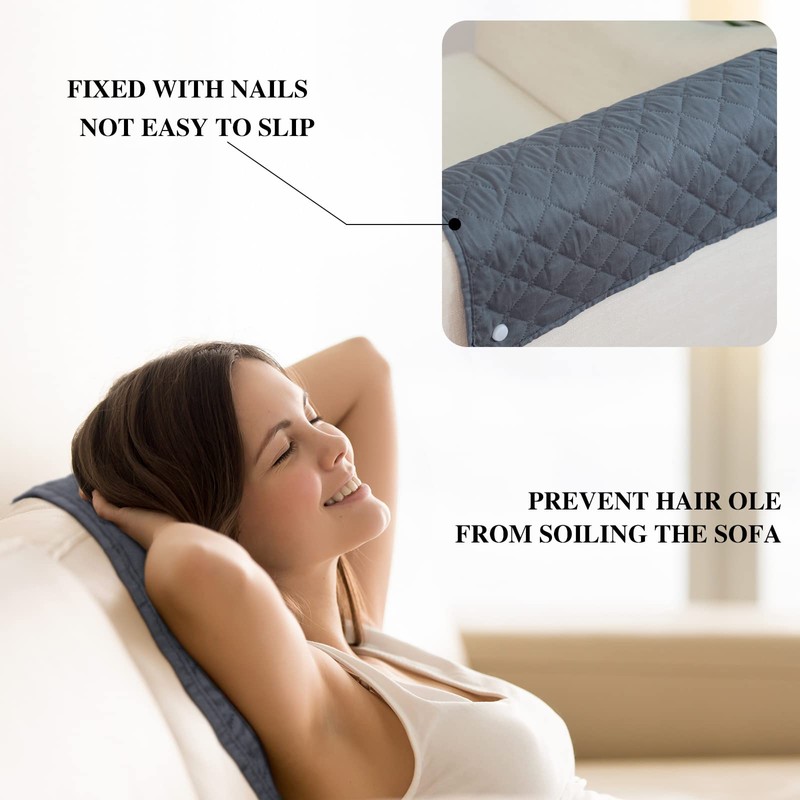 Panelee 2 Pcs Headrest Cover for Recliner Chair Sofa Headrest