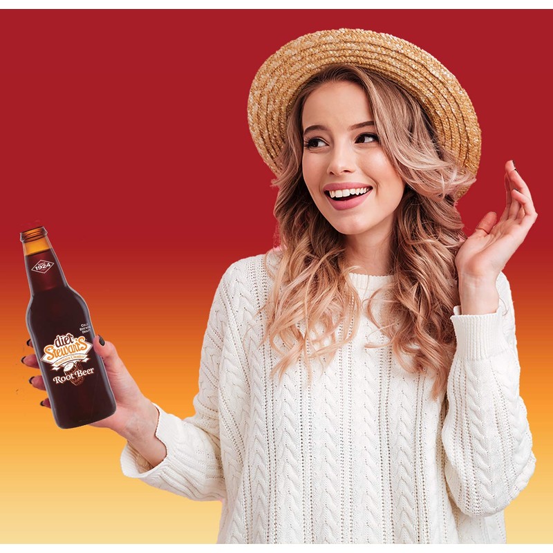 Diet Stewart's Root Beer, 12 fl oz (12 Glass Bottles)