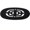 Westbrass Brass Snap-In Shower Strainer Grid, Matte Black, D316-62