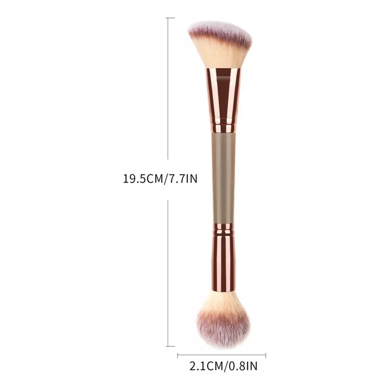 Generic Brocha Cosmética Bronceadora De Doble Punta Para Contornear