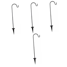 Sosoport Shepherd Hook for Outdoor Hanging Durable Garden Stake Hanger for Planters Courtyard Decoration and Wedding Aisles Elegant Hook for Lanterns and Bird Feeders