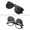 CREYESTAL Polarised Sunglasses Attachment Glasses, Sunglasses Clip, Liftable and Ultralight,