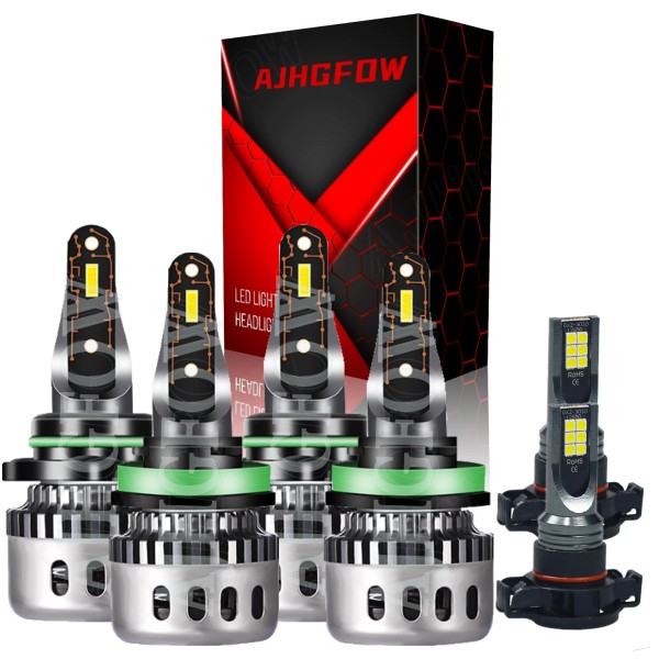 AJHGFOW For Jeep Grand Cherokee 2011-2013 Combo 6x LED Headlight