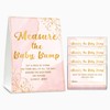 Baby Shower Game Set, Measure The Baby Bump(1 Standing Sign