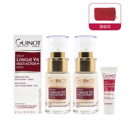 기노 세럼 롱그비 멀티 액션 플러스 30ml 2개+3ml+파우치 프랑스 Gino Serum Longgubi Multi Action Plus 30ml 2pcs + 3ml + Pouch France