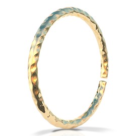 Gold Helix Cartilage Hoop - Handmade 8mm Hoop - Hypoallergenic Thin 20 Guage 14k Gold Cartilage Earring Gold Piercing Hoop