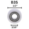 Whiteside B3S Ball Bearing: 1/2 Inch Outside Diameter, 3/16 Inch