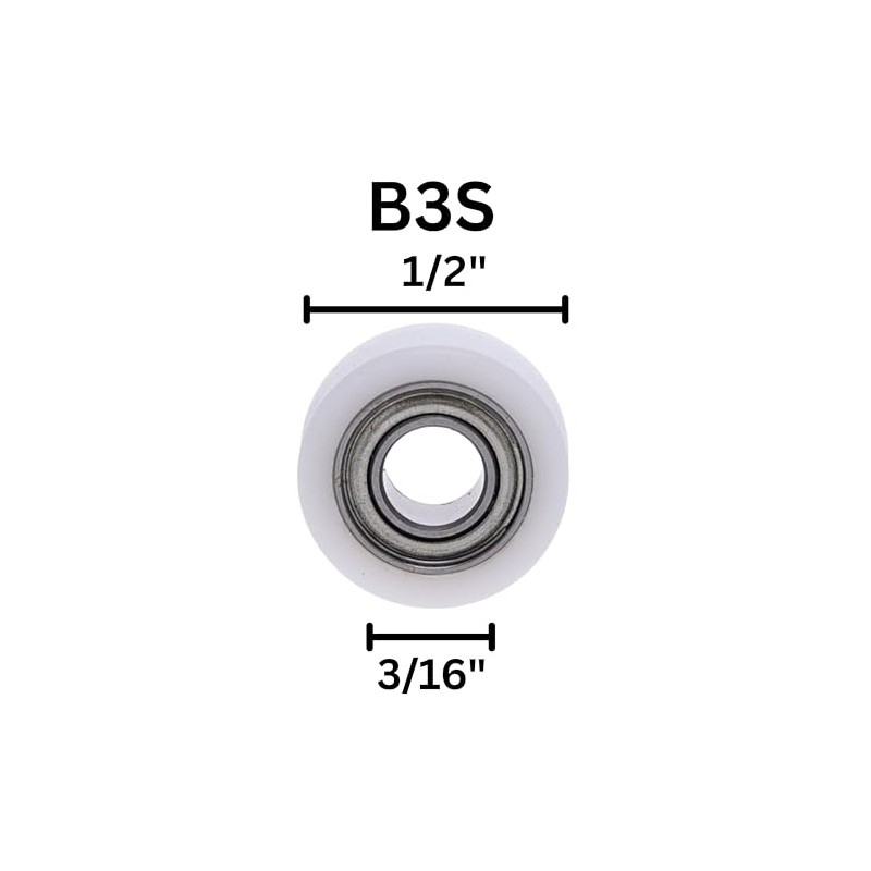 Whiteside B3S Ball Bearing: 1/2 Inch Outside Diameter, 3/16 Inch