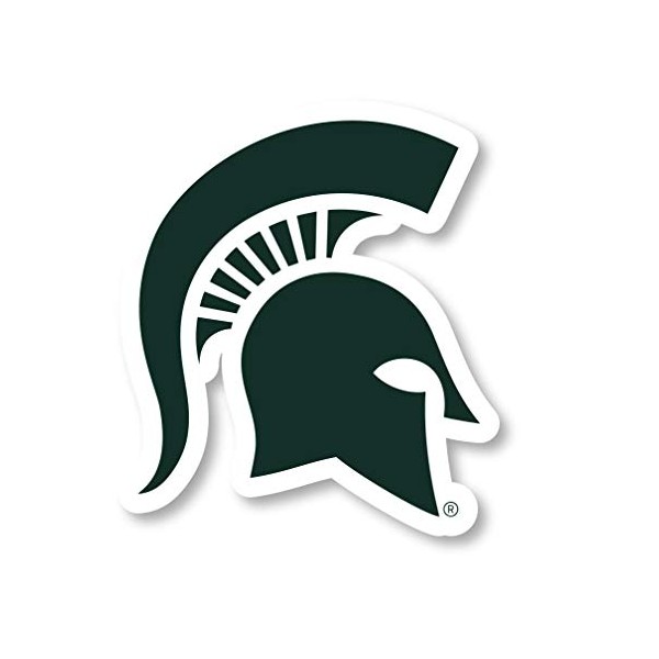 Michigan State Spartans Sports Team About 9 x 14 - Inch Jumbo Mascot Vinyl Decal Sticker