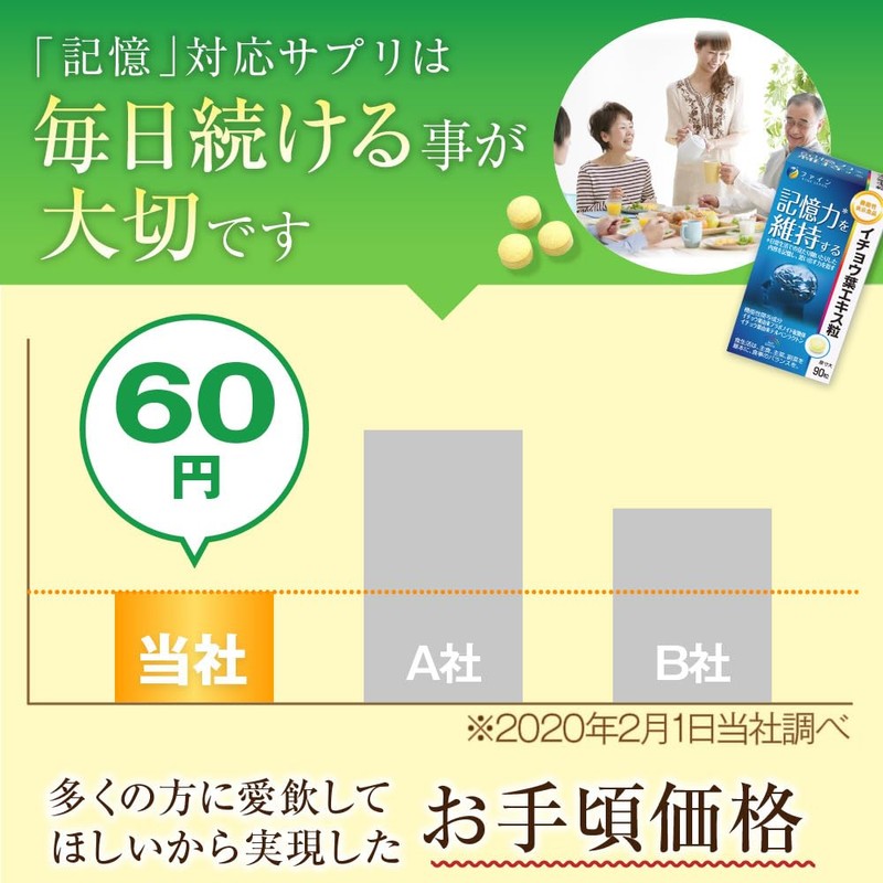 FINE JAPAN Food with Functional Display Ginkgo Biloba Extract Granules