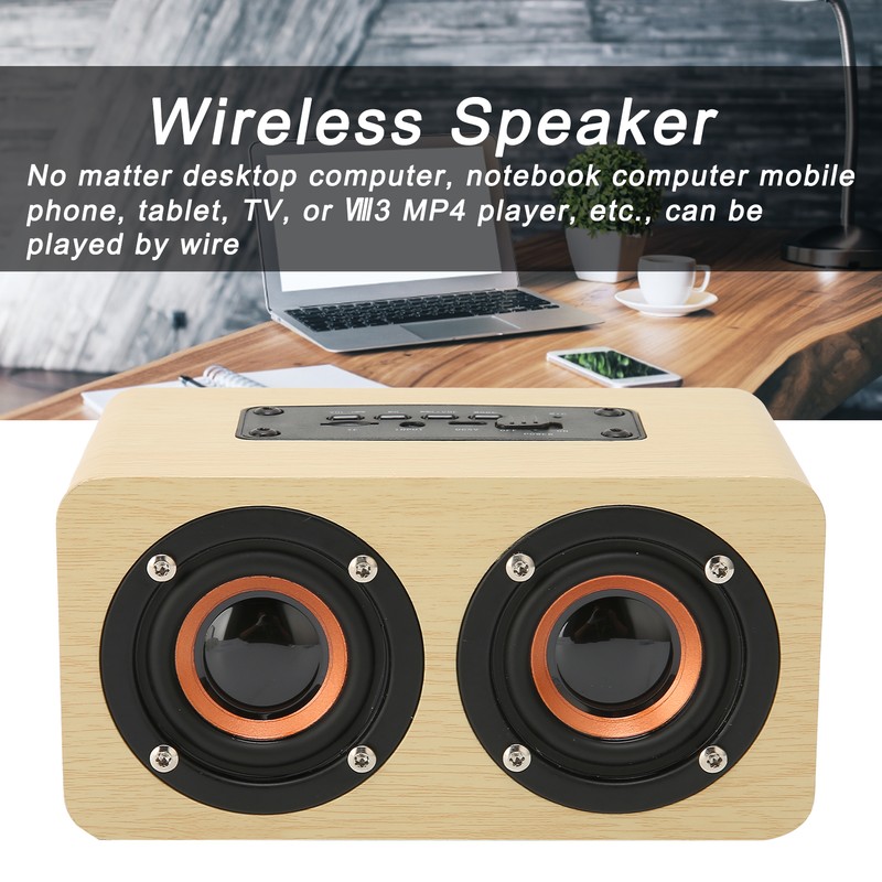 Retro Bluetooth Speaker Built in Mic Portable Wireless Speaker Supports
