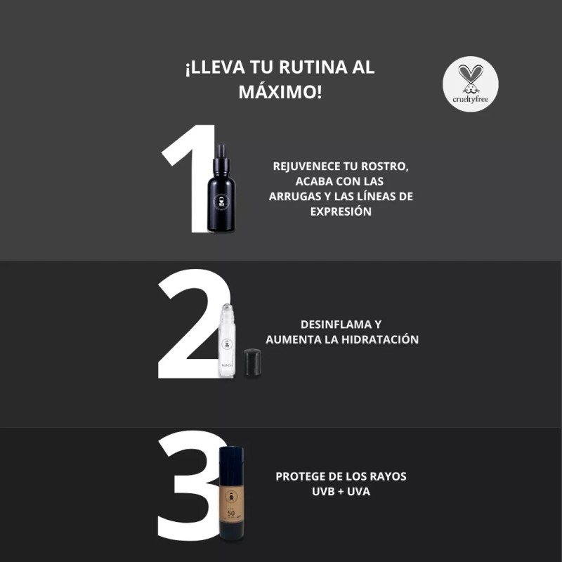 Om Style Kit Rutina Antiedad Ácido Hialurónico 3 Pasos Arrugas