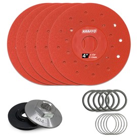 Kraffo Diamond Glass Cutting Disc for Angle Grinder 4" X 7/8" - Ultra-Thin Blade Wheel for Glass, Ceramic, Tile, Marble, Jade, Wine Bottle, Crystal, M14 Grinder Lock Nut 2pcs