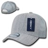 DECKY 6 Panel Curve Bill Trucker Cap, Heather Grey