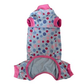 Sphynx Cat Four Leg Cotton Pajamas Elastic Pet Clothes for Hairless Cats Surgery Recovery Suit Undershirt Thermal Clothes for Sphynx, Devon, Cornish (Morandi Dots, M)