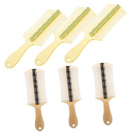 SAFIGLE 6pcs Dandruff Combs Double Sided Hair Comb for Cats Dogs Ergonomic Handle Durable Dandruff Remover for Adults Green Black