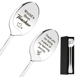 Thank You Teacher Gifts for Women Men Spoon,Teacher Appreciation Gift,End of Year Gifts for Teachers Teachers' Day Graduation Thanksgiving Birthday Christmas Women Men