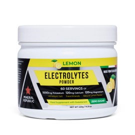 Mineral Republic Mineral Republic Electrolytes Powder Supplement Sugar Free for Drinks. 2-Month Supply. Potassium Calcium Magnesium Sodium(Himalayan Salt). Re/Hydration Multiminerals for Keto Fasting & Paleo Diets