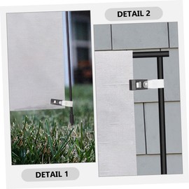 BESPORTBLE 20pcs Anti-Wind Flag Clips for Garden Flags Clips to Securely Hold and Prevent Tangling Lightweight and Easy to Install