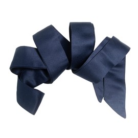 Maya Deluxe Women's Ladies Satin Sash Waist Tie Ribbon Bow Accessory for Bridesmaids Bridal Wedding Prom Evening Occasion Belt, navy