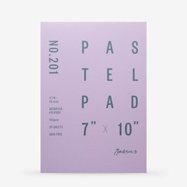 Jackson's : Pastel Paper : Pad : 165gsm : 20 Sheets : Assorted Colours : 7x10in (APX.18x25cm)