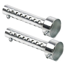 Crown Doris Universal Motorcycle Inner Silencer, Set of 2, Silencer for Mufflers, Silent, 1.8 inches (45 mm), Silver