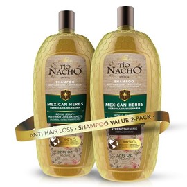Tio Nacho Champú Anticaída Tío Nacho Mexican Herbs Con Jalea Real Y Extracto De Romero. Champú Herbal Fortalecedor Para Hombres Y Mujeres. Fórmula... 