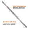 sourcing map 4pcs Ball End Hex Screwdriver Bit 5mm (H5.0)