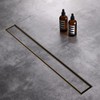 AVSIILE Linear Shower Floor Drain, Brushed Gold 36 Inch 304