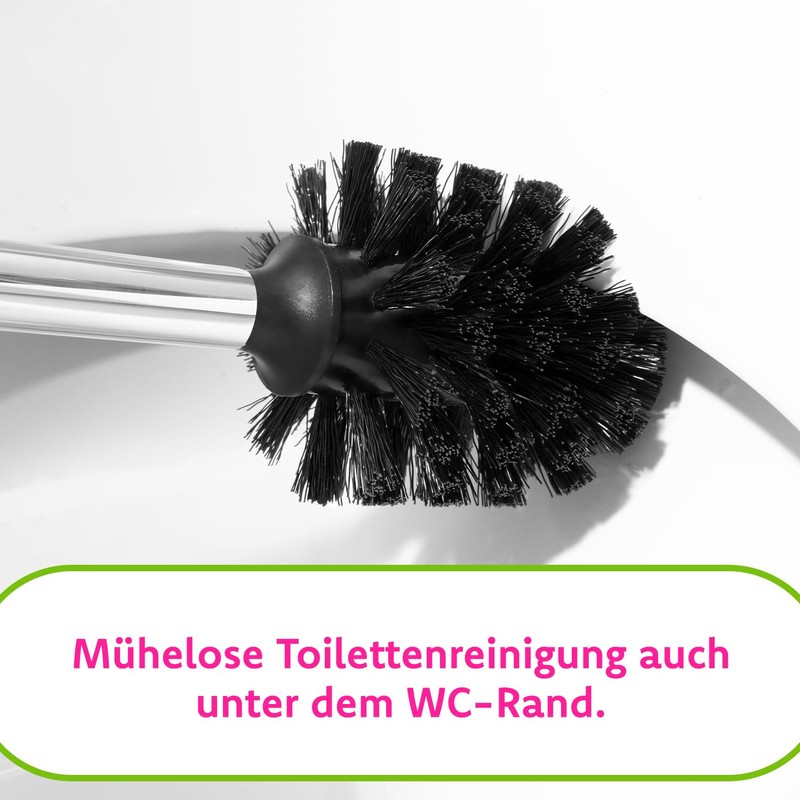 Toilet Brush Head Black, Diameter: 65 MM / M12 Thread