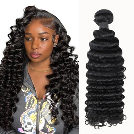 IDN BEAUTY 15A Cambodian Raw Human Hair Bundles Natural Black Weave Bundles Unprocessed Raw Hair Bundles Double Weft Full-Length Strands Full Thick Ends DW Human Hair 22 Inch