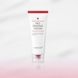 MEDICUBE Red Erasing Cream 2.0, Crema Facial Coreana con Niacinamida, Vitamina E y Betacaroteno, para Marcas Post-Imperfecciones y Tono Desigual, 100 
