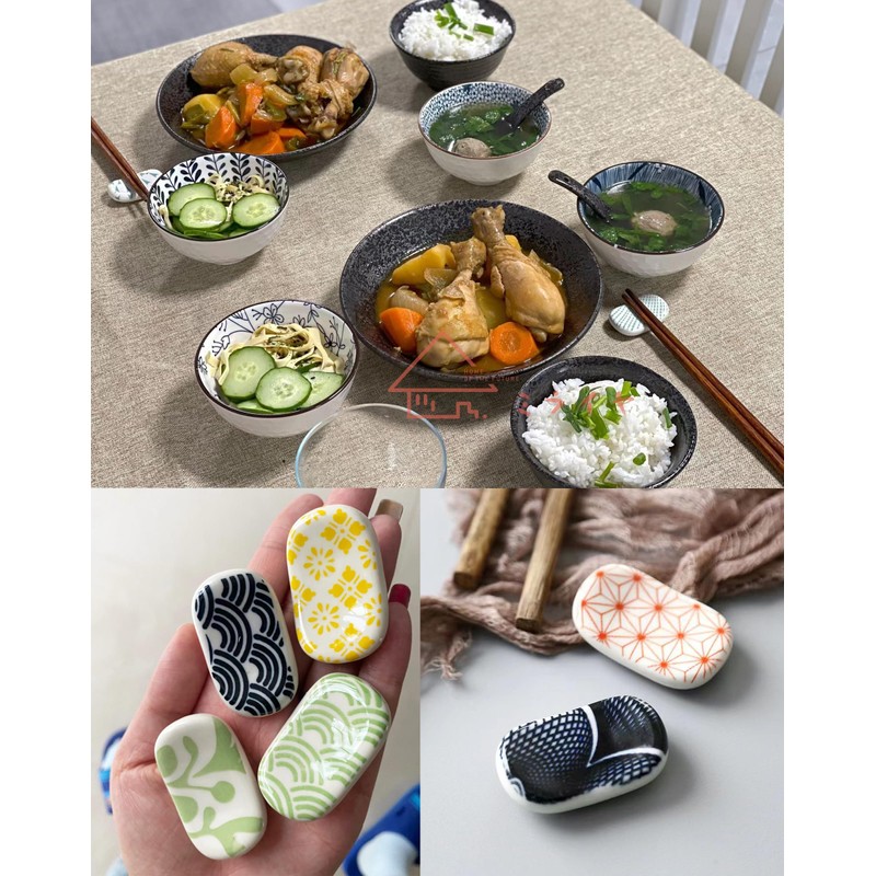 Miraiya Chopsticks Rest, Soramame, Set of 9, Chopsticks Pillow, Chopsticks,