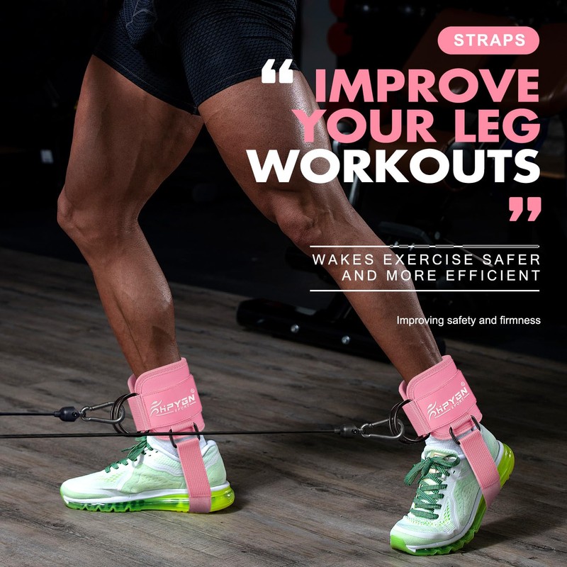 Ankle Strap for Cable Machine, Gym Ankle Straps for Working