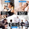 Large Digital Wall Clock with Remote Control 17.2" LED Large