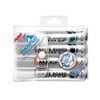 Pentel Maxiflo Pack of 4 Whiteboard Bullet Marker Broad Tip-Black,