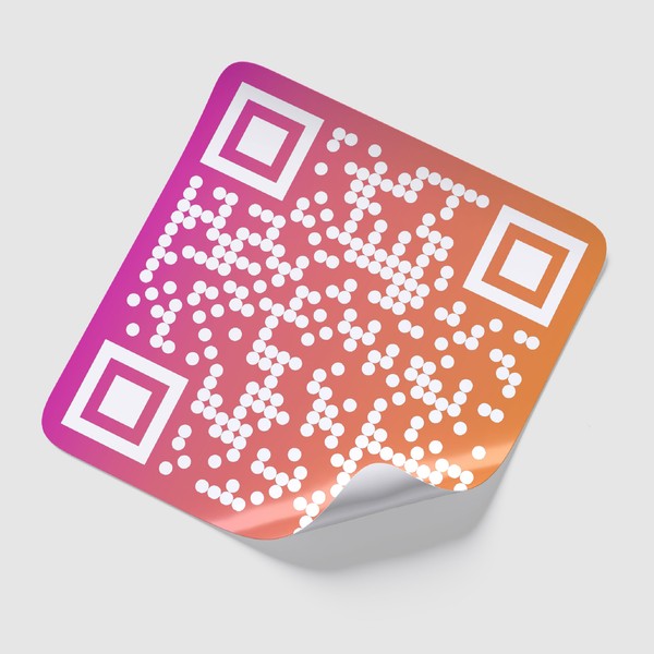 Custom QR Code Stickers - Personalized QR Labels - Durable,